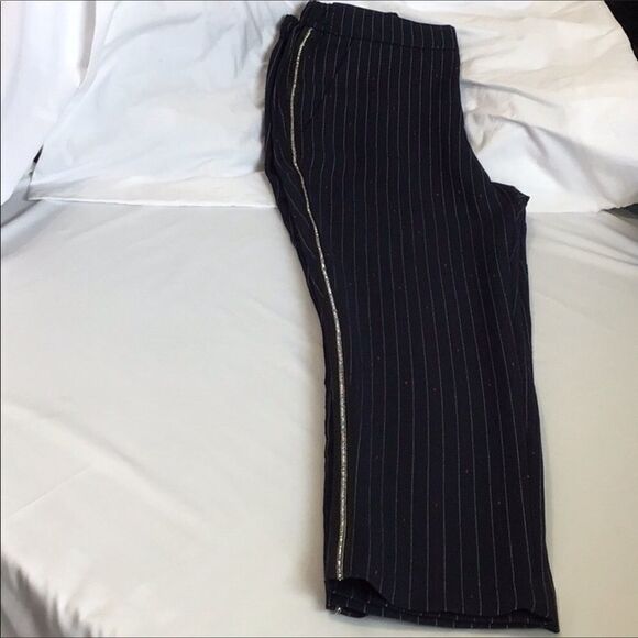 Zadig & Voltaire Navy Myrtille Porta Stripes Pull-On Pants New With Tag Size 38 - Picture 7 of 13